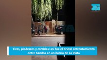 Tiros, piedrazos y corridas así fue el brutal enfrentamiento entre bandos en un barrio de La Plata