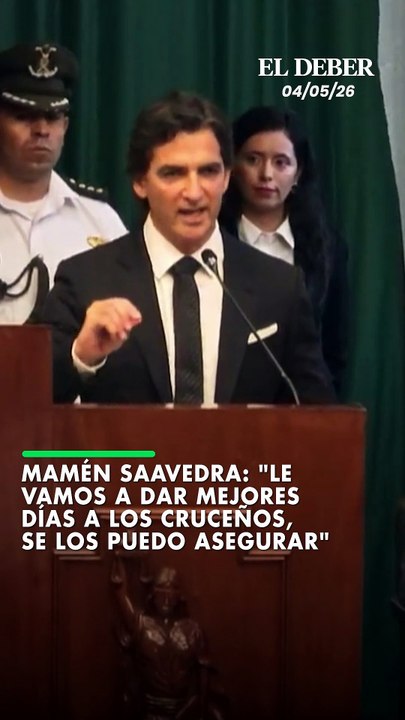 Mamén Saavedra: "Le vamos a dar mejores días a los cruceños, se los puedo asegurar"