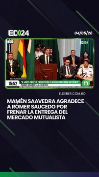 Mamén Saavedra agradece a Rómer Saucedo por frenar la entrega del mercado Mutualista