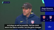 Simeone ready to 'manage Atletico emotions' for second leg v Arsenal