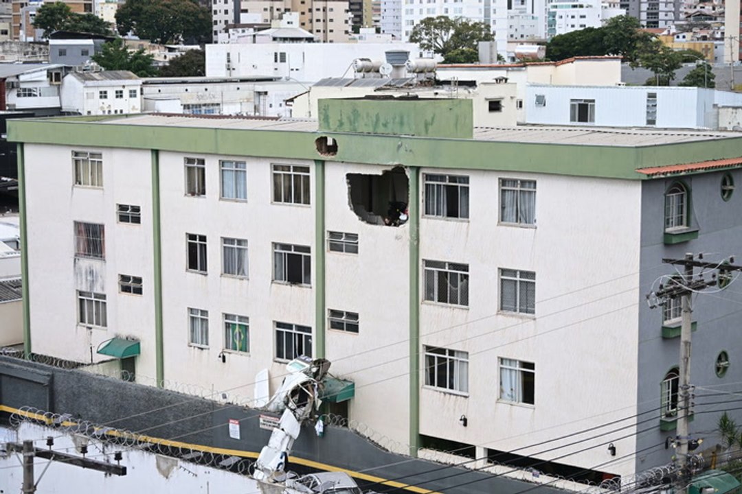 Una avioneta se estrelló contra un edificio en Brasil: se reportaron muertos y heridos