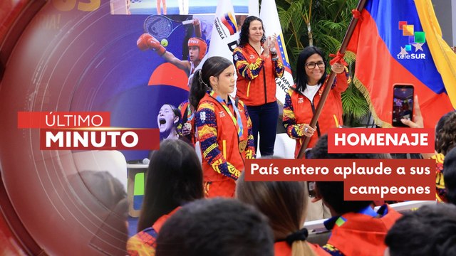 Pdta. (E) Delcy Rodríguez lideró homenaje a deportistas venezolanos