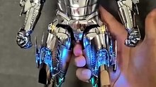 Hot Toys Iron Man MK II Figure – Movie-Accurate LED Light-Up Collectible Armor Suit from Iron Man