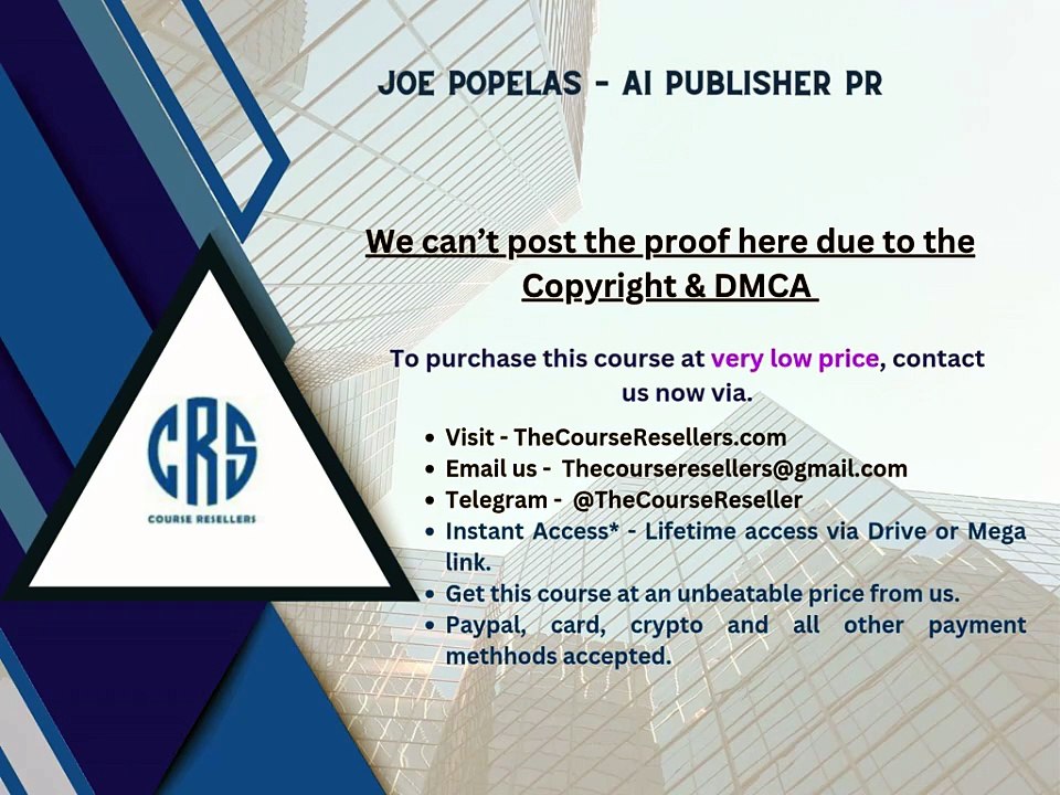 Thecourseresellers.com - Joe Popelas – AI Publisher Pr