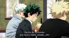 Deku no deja de mirar a uraraka