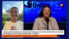 UNA PRODUCTORA VIRALIZA SUS VIDEOS MOSTRANDO SU RUTINA DE TRABAJO EN LA CHACRA, MATERNIDAD Y HUMOR
