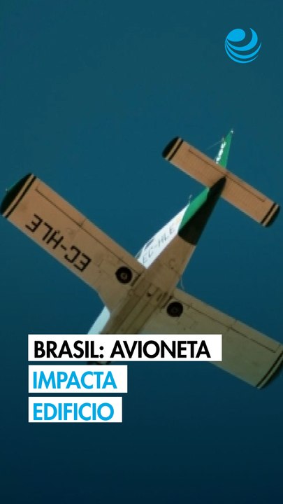 Dos muertos al estrellarse un avioneta contra un edificio en Brasil