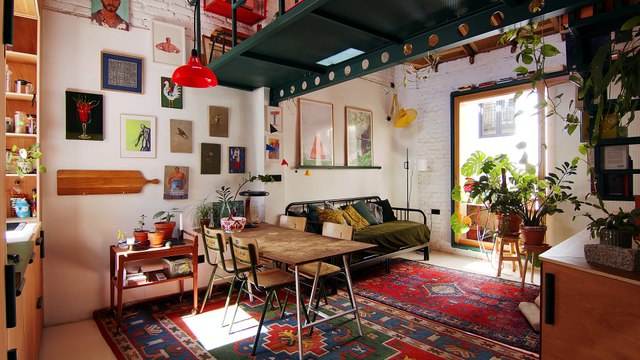NEVER TOO SMALL: Architect’s Treehouse Inspired Loft Apartment, Madrid 45sqm/484sqft