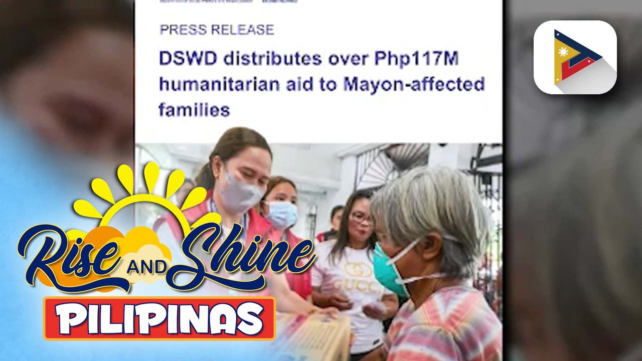 Higit P117-M na halaga ng tulong, naipamahagi na ng DSWD sa mga apektado ng ashfall sa Albay