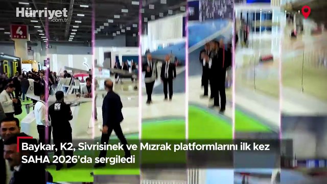 Baykar, K2, Sivrisinek ve Mızrak platformlarını ilk kez SAHA 2026'da sergiledi