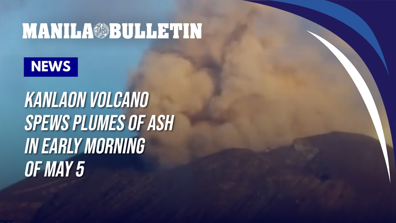 Kanlaon Volcano spews plumes of ash in early morning of May 5