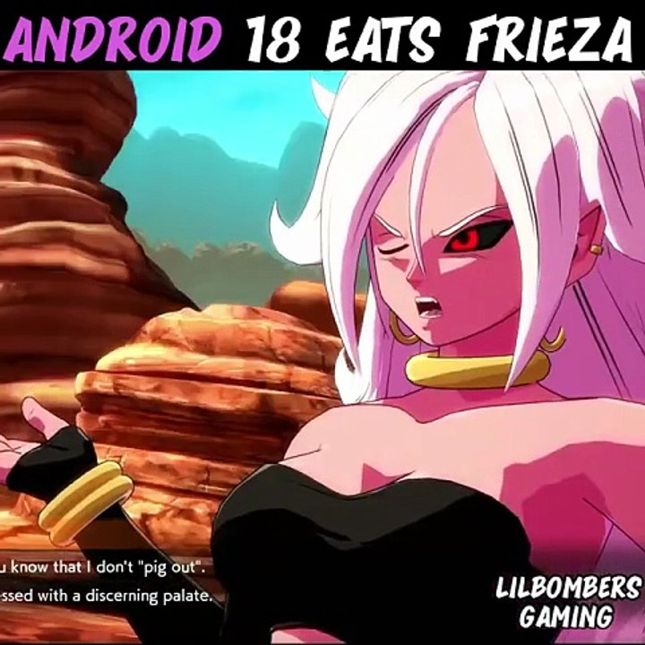 🐲 Android 18 Eats Frieza 🐉 #android #android18 #frieza #friezavsgoku #dragonball #dragonballz
