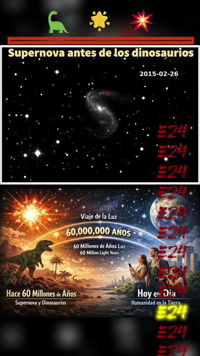 Supernova antes de los dinosaurios 🦕🌟💥 Supernova before the dinosaurs.