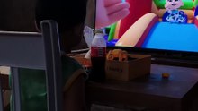 Isaiah watching TV