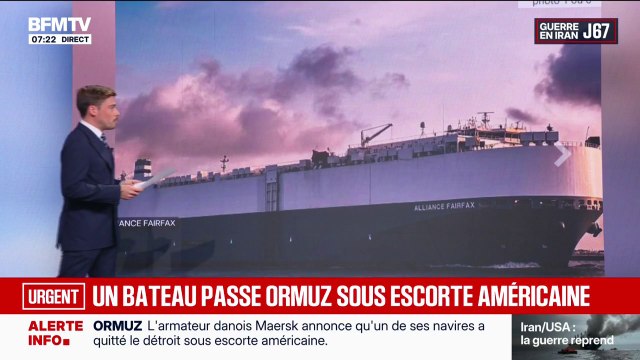 L'armateur Maersk annonce qu'un de ses navires a quitté le détroit d'Ormuz sous escorte américaine