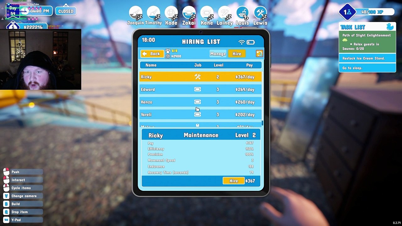 Waterpark Simulator #8: "Hired"