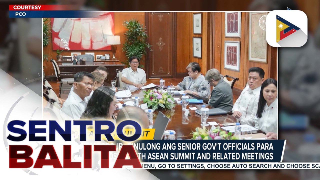 PBBM, pinulong ang senior gov't officials para sa pagdaraos ng 48th ASEAN Summit and Related Meetings; food at energy security, kabilang sa mga tatalakayin | ulat ni Kenneth Paciente