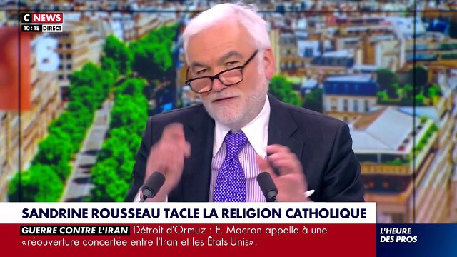 Pascal Praud le 4 mai sur le plateau de L'Heure des pros sur CNews.