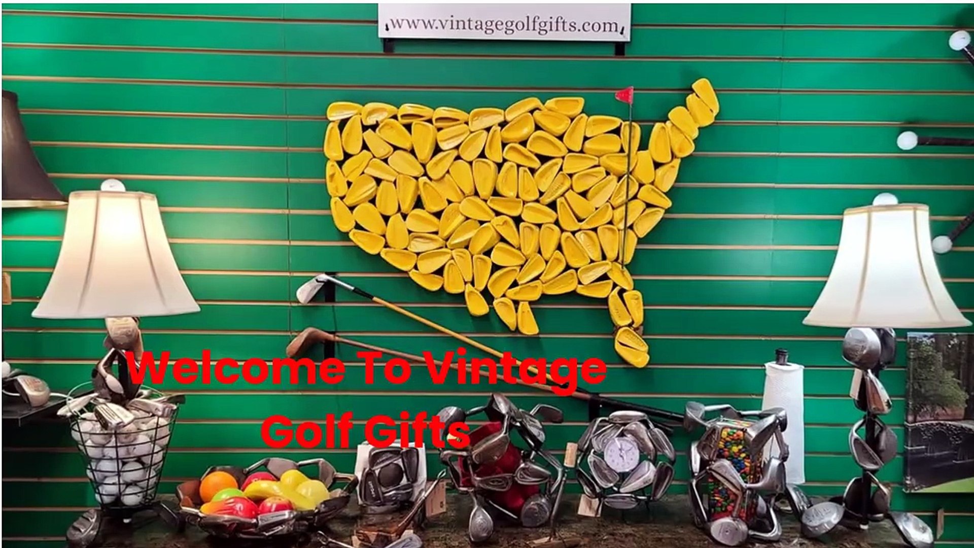 ⁣Vintage Golf Gifts : Handmade Golf Clocks in Marietta, GA
