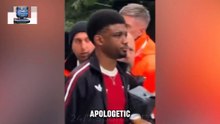 Amad Diallo appeared extremely down when leaving Old Trafford after Liverpool game yesterday