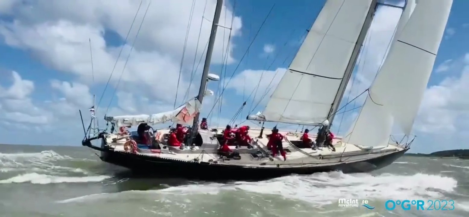OCEAN FIFTY SERIES 2026 : Sailing Legends Pen Duick VI's Powerful moment avoid collision by skipper Marie Tabarly #ogr2023