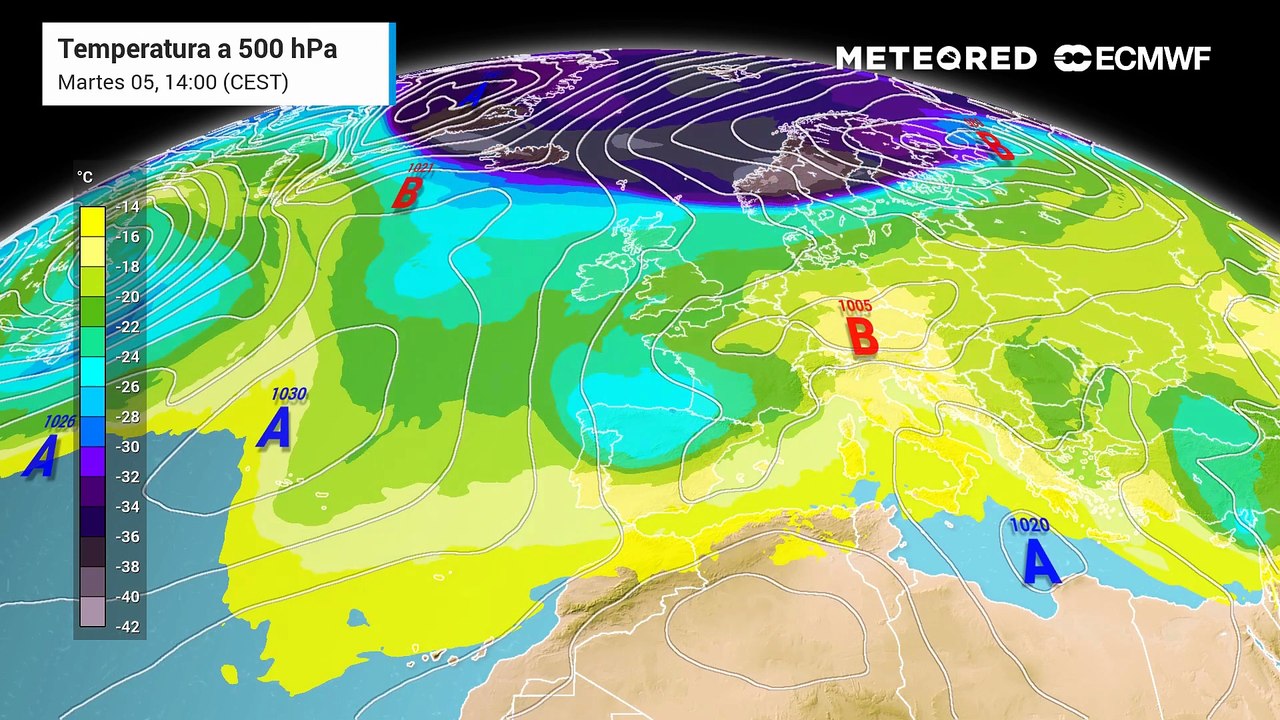 Una borrasca fría irrumpirá este viernes en España