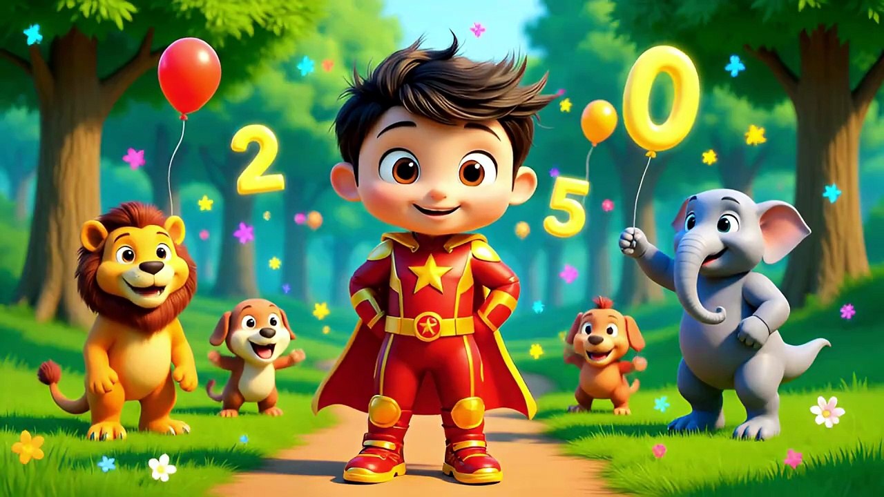Birthday Fun 🎂 Learn Ordinal Numbers (1st–5th) with Adorable Animals | Kids Learning Video