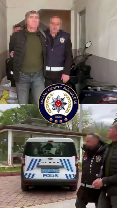 Kocaeli polisinden dev operasyon 10 yıldır firari olan hükümlü Denizli'de yakalandı