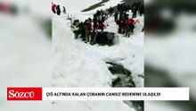 Çığ altında kalan çobanın cansız bedenine ulaşıldı