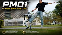 Humanoider Roboter PM01 demonstriert smarte Echtzeit-Stabilität