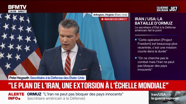 Détroit d'Ormuz: Six navires ont essayé de briser le blocus et ont rebroussé chemin , assure Pete Hegseth, secrétaire américain à la Défense