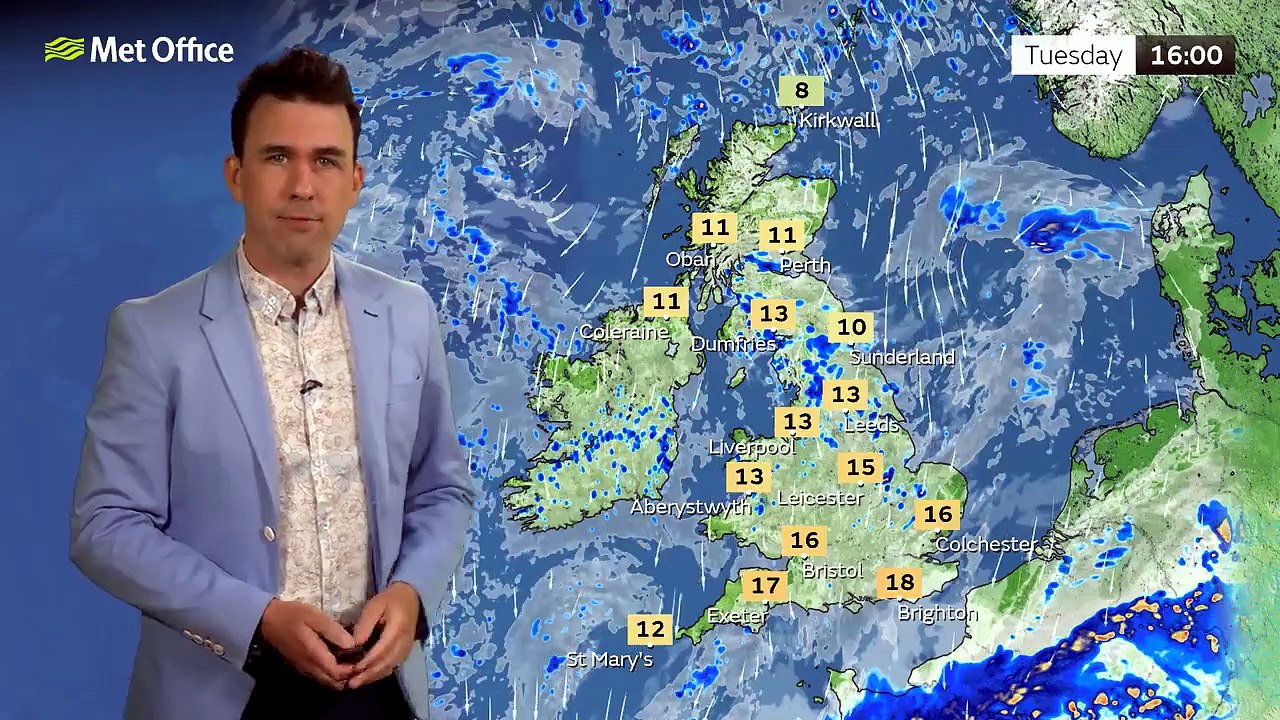 Met Office Tuesday Afternoon Weather Forecast 05/05/2026