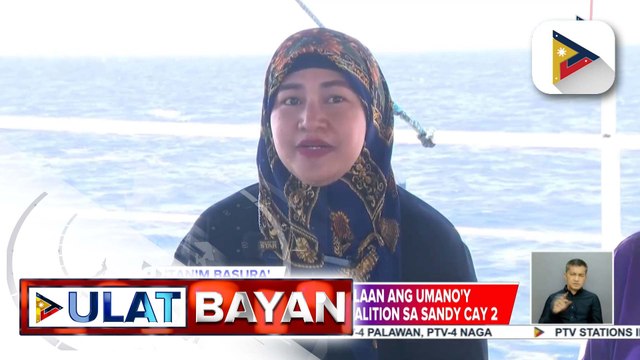 Rep. Dadah Kiram Ismula, tinawag na fake news ng China ang alegasyon na nag-iwan ng basura ang Atin Ito Coalition sa Sandy Cay 2 | ulat ni Rod Lagusad