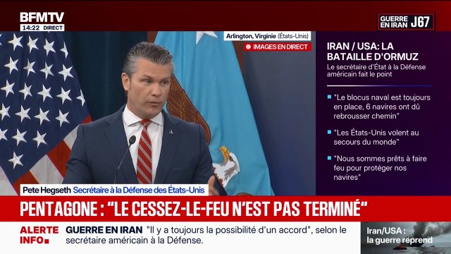 Guerre au Moyen-Orient: Le cessez-le-feu n'est pas terminé , assure Pete Hegseth, secrétaire américain à la Défense
