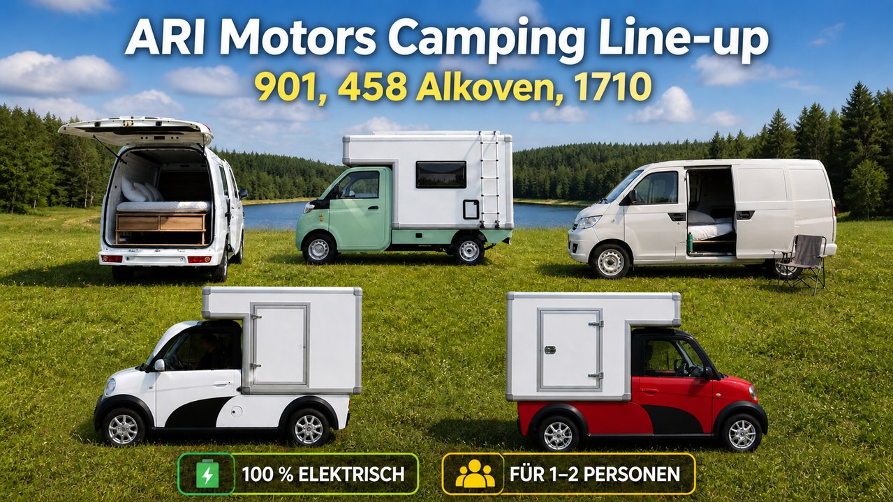 ARI Motors Camping Line-up 2026: Die Kleinsten im Check – 901, 458 Alkoven & 1710.
