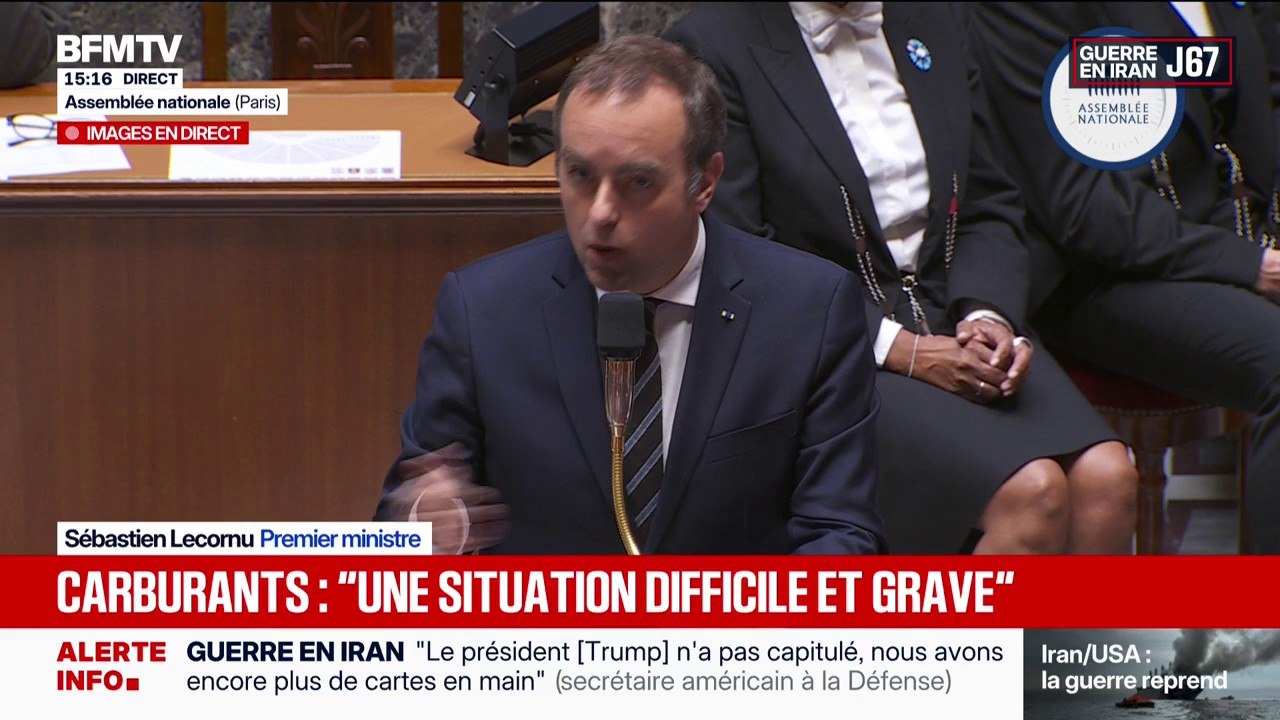 Interpellé sur le prix des carburants, Sébastien Lecornu assure que la situation "est difficile et grave"