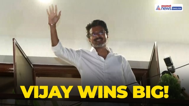 Vijay Reaches Father’s Residence as TVK Registers Historic Win in TN Polls