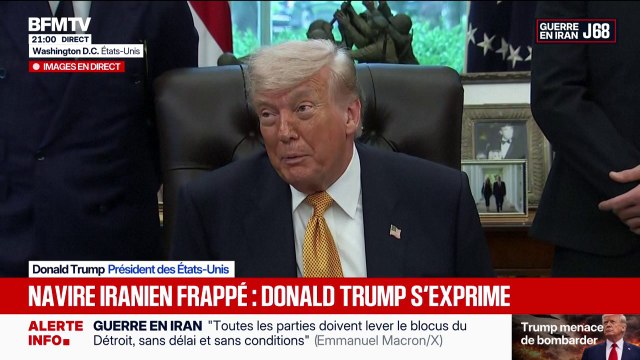 Iran: “Tous les navires ont explosé et se retrouvent au fond de la mer”, annonce Donald Trump
