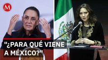 Sheinbaum llama "trasnochados" a quienes trajeron a Ayuso a homenajear a Cortés