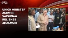Video: Ashwini Vaishnaw celebrates BJP's Bengal victory with jhalmuri