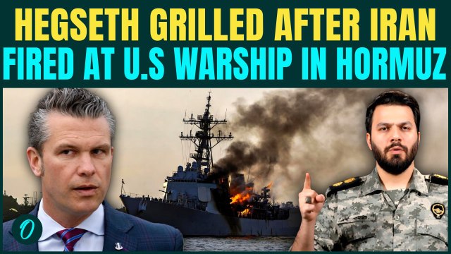 Pete Hegseth Under Fire By Media After Iran Claims To Hit U.S Warship in Strait of Hormuz | Iran War