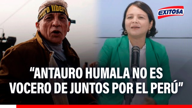 Antauro Humala no forma parte de la estructura de Juntos por el Perú, asegura candidata al Senado
