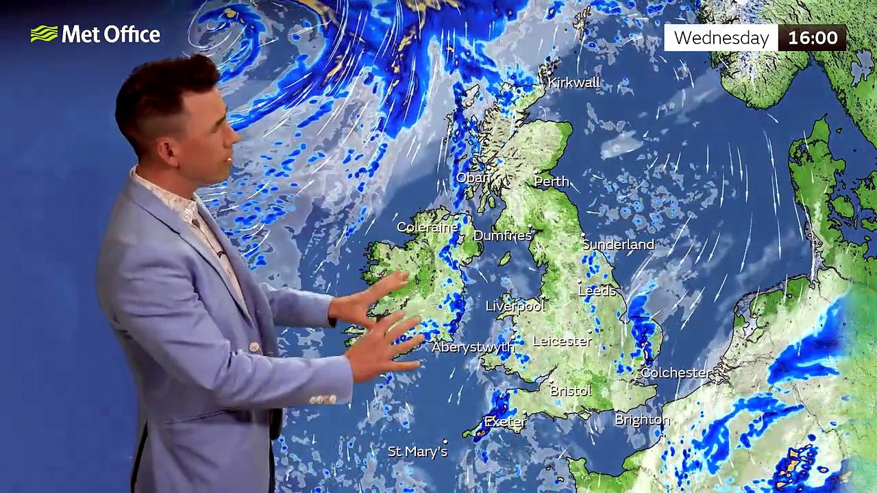 Met Office Tuesday Evening Weather Forecast 05/05/2026