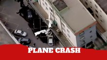 Small plane crashes into building in southeast Brazil caught on video