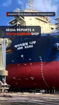 South Korean-run vessel ablaze in Strait of Hormuz; Trump says Iran fired at the ship