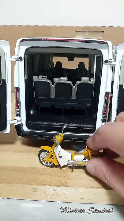 Ford Transit Minivan Loading Motorcycle #car #motorcycle #diecast #to...