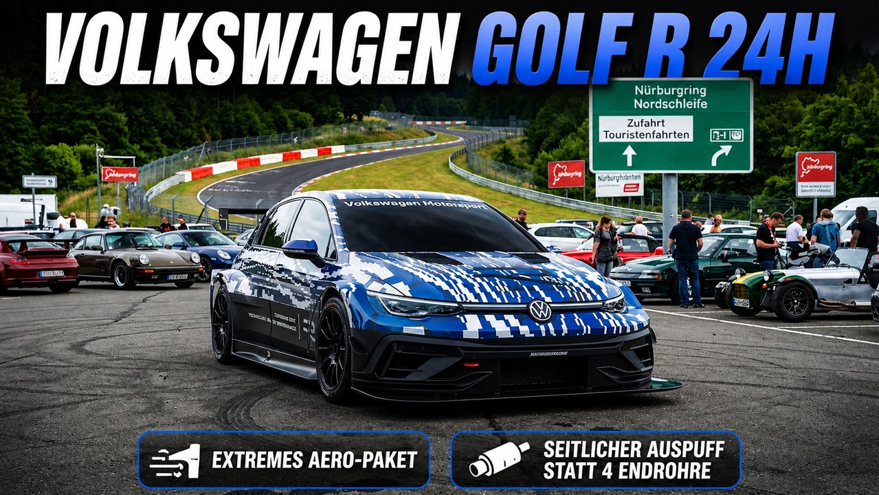 Volkswagen Golf R 24H startet 2026 beim 24h-Rennen Nürburgring