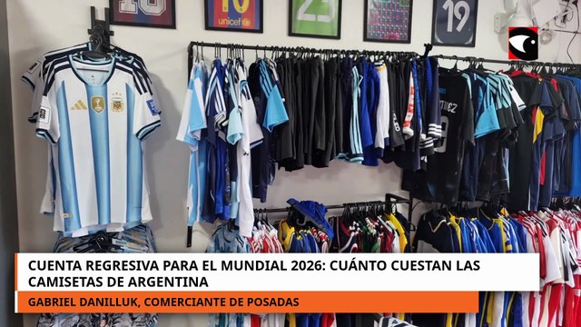 Cuenta regresiva para el mundial 2026: cuánto cuestan las camisetas de Argentina