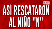 Así rescataron al niño "N" - redes
