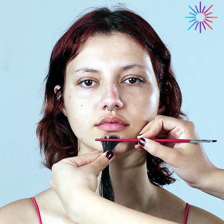 The power of makeup: transforming from a woman to a man! 🤯